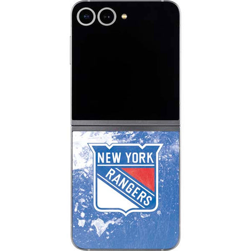 NHL New York Rangers Frozen Galaxy Z Flip6 Skin